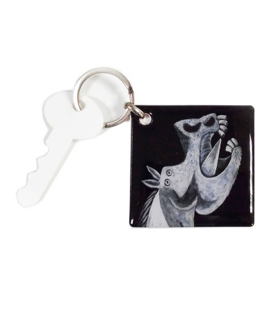 LLavero con la cabeza de caballo del Guernica de Pablo Picasso