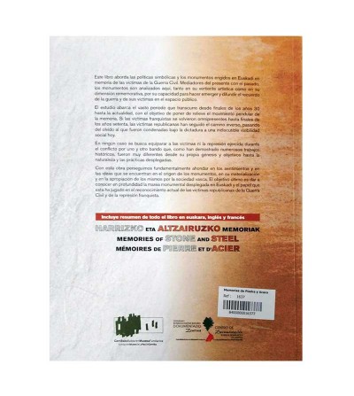 Memorias de piedra y acero (1936-2017)- contraportada